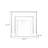Beige Manufactured Wood Electric Fireplace