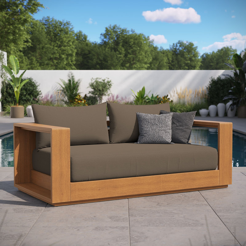 Causeuse d'extérieur en bois d'acacia Tahoe