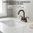 4-Inch Centerset Double Handle Bathroom Faucet with Drain Assembly-123039005