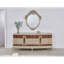 Miroir mural antique ivoire