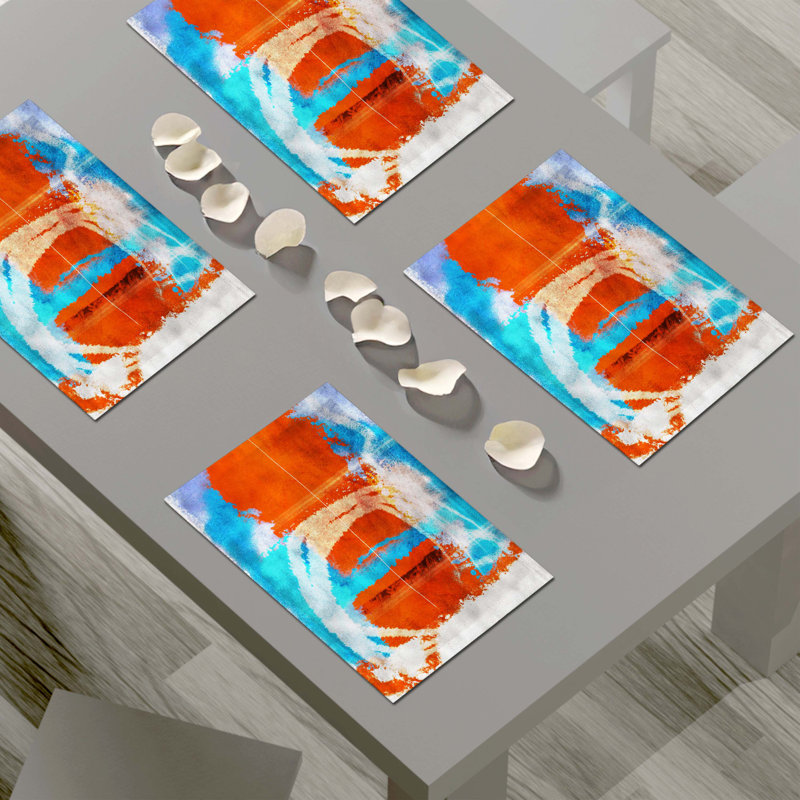 Napperon abstrait en polyester