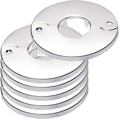Avalon Floor And Ceiling Plate Split Flange, Fits 1 Inch IPS Chrome Finish (Pack Of 6)