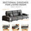 Upholstered 43.56 " Fabric Power Reclining Sectional