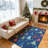 Runner Rug, Washable Rug for Home Decor, Indoor Non Slip Carpet, Soft Low Pile Christmas Rugs with Xmas Tree Motif for Kitchen, Entryway, Living Room, Bedroom-1526471323