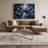 Space Space station silhouettes Gray Canvas Wall Art-231772741