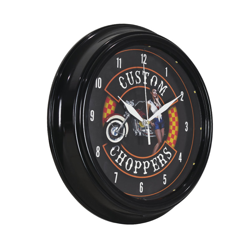 Horloge murale à DEL 12 po Custom Choppers