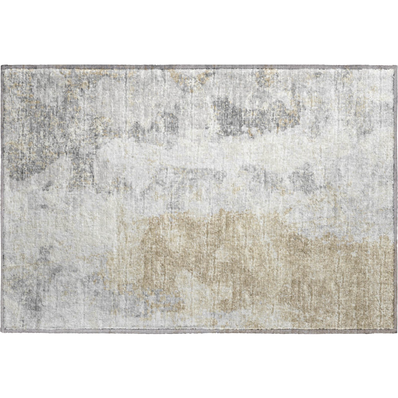 Premium Machine Washable Driessen AMF68 Moody Rug, Rectangle 1'8" x 2'6"