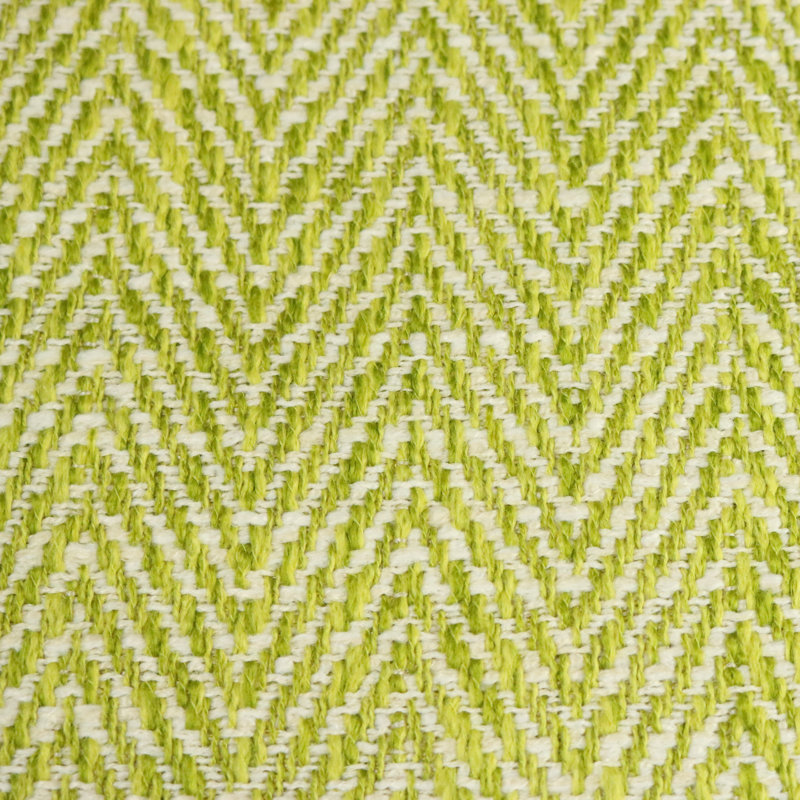 Roosevelt-Shelby Chevron Textured Upholstery Fabric, Wasabi