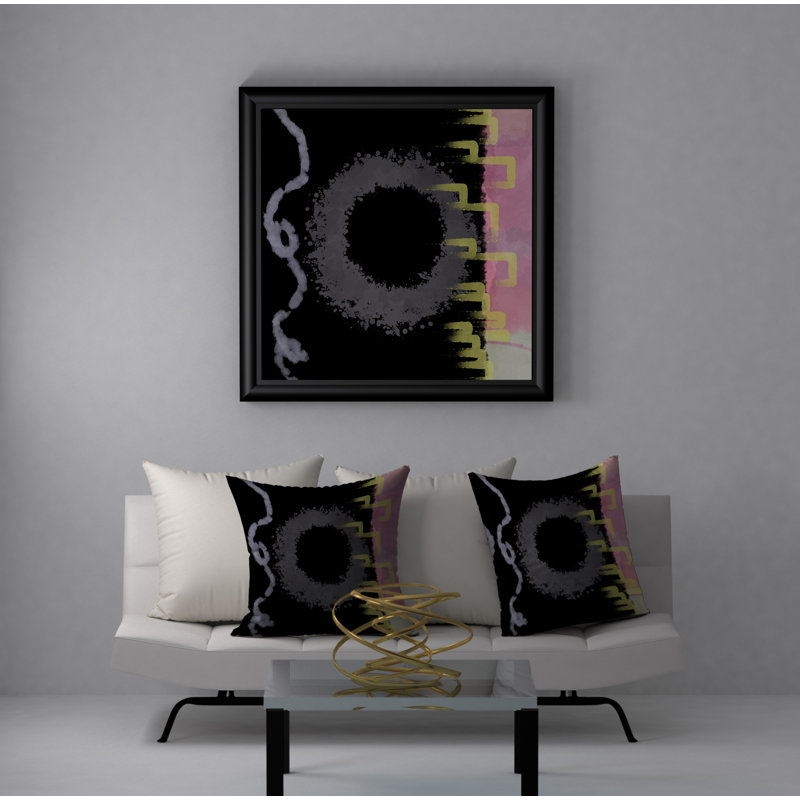 Housse et insert de coussin carré Glowing Wealth, 18" x 18"