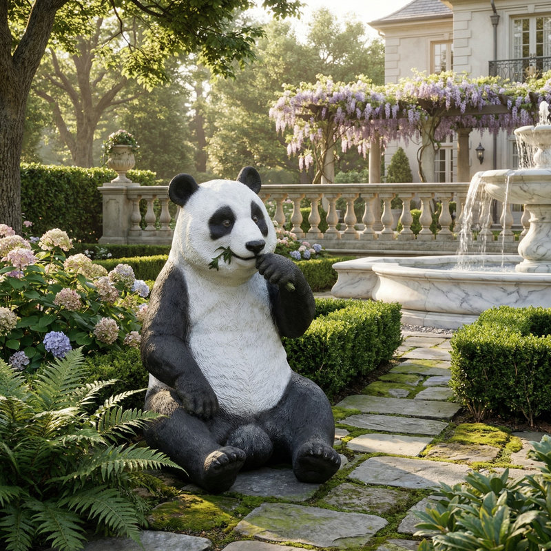 Panda mangeant