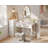 Small Desk With Fabric Drawers- For Bedroom, White Vanity Desk With Storage, Home Office Computer Desk For Small Spaces, 32 Inch Modern Work Writing Study Table, White