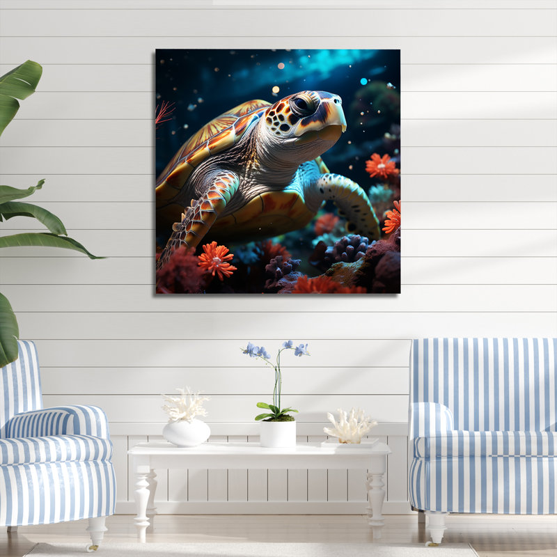 «Tranquitt of A Turtle In A Dream II», reproduction sur toile, Toile tendue, H 16 po x l 16 po x P 1 po