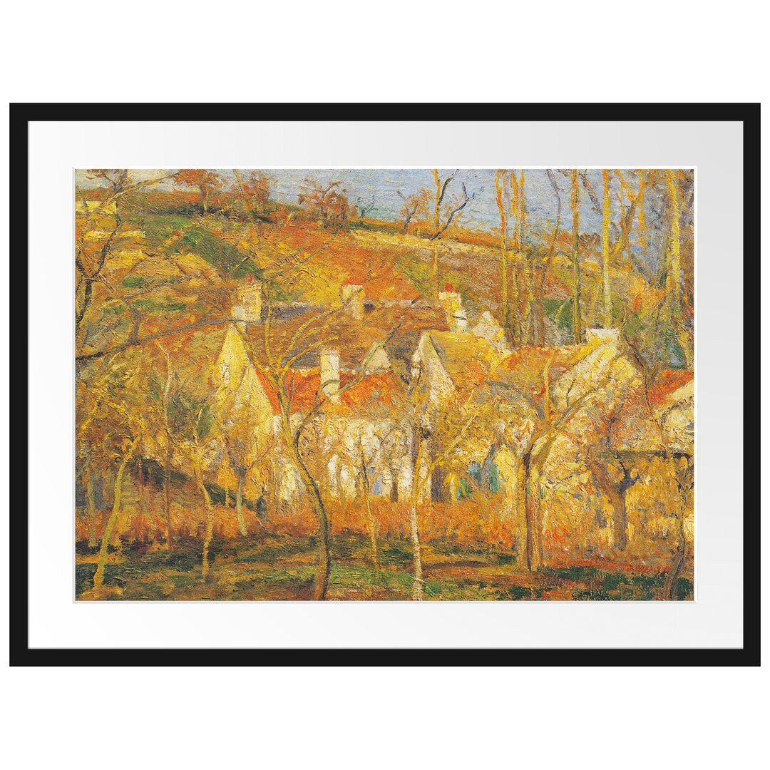 Gerahmter Kunstdruck Les Toits Rouges Coin De Village von Camille Pissarro