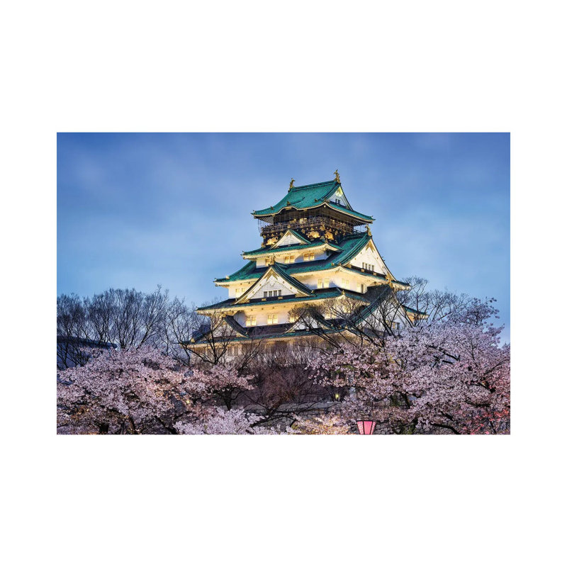 Osaka Castle In Spring by Jan Becke - Wrapped Canvas Print, 66.04 cm H x 45.72 cm W x 1.91 cm D