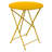 Bistro Round Metal Folding Outdoor Bistro Table With Umbrella Hole , in. W in. D-86001419-86001449