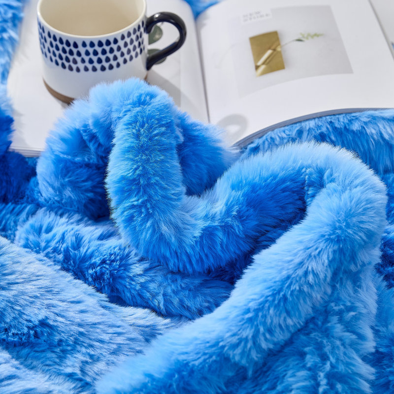 Couverture Snowball Chunky Bunny - Coma, Simple extra long, Bleu ciel nuageux