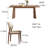 Ancient style solid wood table chair combination-105490325
