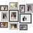 10 Pack Picture Frames Collage Wall Decor, Gallery Wall Frame Set With Mat For Wall Mounting Or Tabletop Display, Black Grey Brown