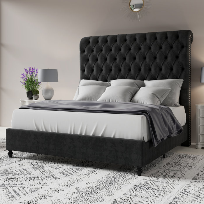 Willa Arlo Interiors Jampier Upholstered Sleigh Bed & Reviews | Wayfair