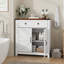 Armoire de rangement Farmhouse avec tiroir et tablette réglable