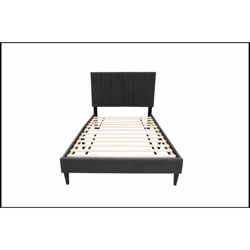 Lit luxueux avec tête de lit réglable et support à lattes robuste, parfait pour le confort et le style de toute chambre à coucher.