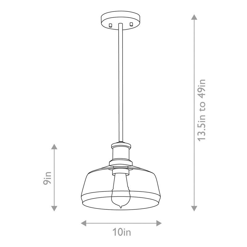 Notting Hill 1 - Light Pendant, Brass