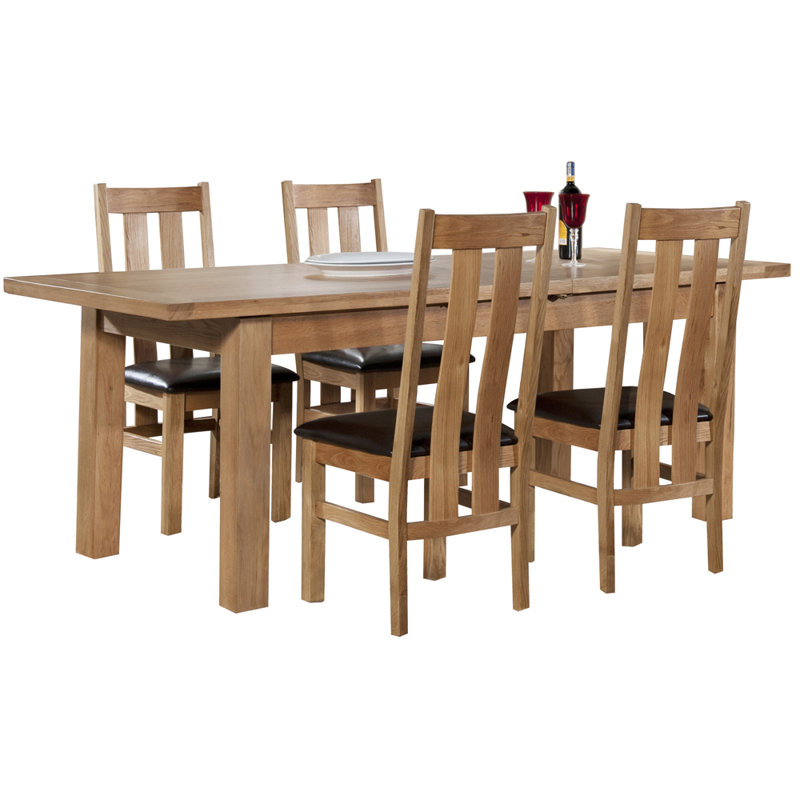 6 - Person Extendable Dining Set, H78 x L198 x W90cm