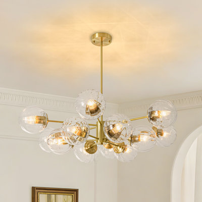 Lustre spoutnik 12 lumières Mid-Century