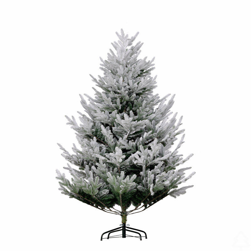 Arbre de Noël artificiel de 6 pieds, arbre de Noël à charnière en pin avec 795 branches réalistes, base en acier, ouverture automatique
