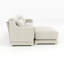 Canapé 2 places en tissu chenille avec un repose-pieds et 2 coussins lombaires-609324625
