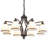 8-light Steel Dimmable / Traditional Chandelier with frosted glass lampshade-1126859433