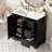Transitional Bathroom Vanity With Ceramic Sink-36485349