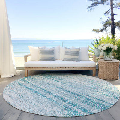 Malchow Washable Abstract Indoor / Outdoor Rug