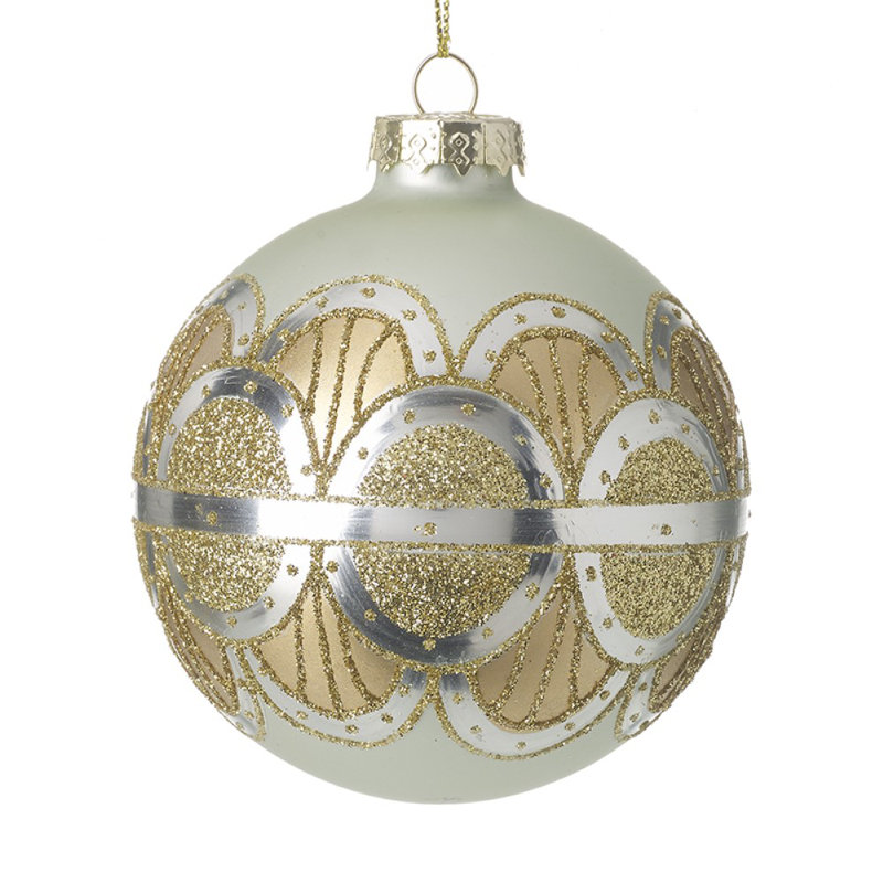 8cm Glass Bauble