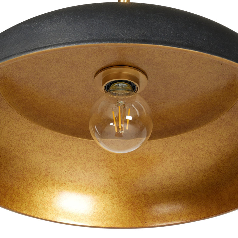 Walton Pendant-White Aluminum Enamel, Black
