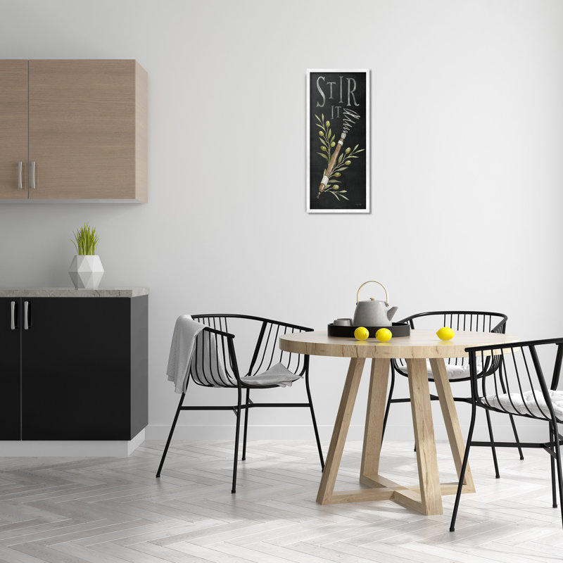 «Stir It Vintage Kitchen», estampe numérique encadrée par Cindy Jacobs, Estampe numérique encadrée blanc bord de mer