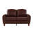 Compact Sofas, Breathable PU Leather 59 Inch Modern Rolled Arm for Home