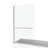 1/4" Tempered Clear Glass Shower Screen For Bathroom With Lovely Towel Bar - 3458 Style Magnetic-121166514