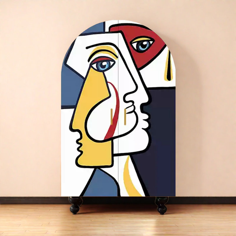 Armoire moderne à double porte minimaliste