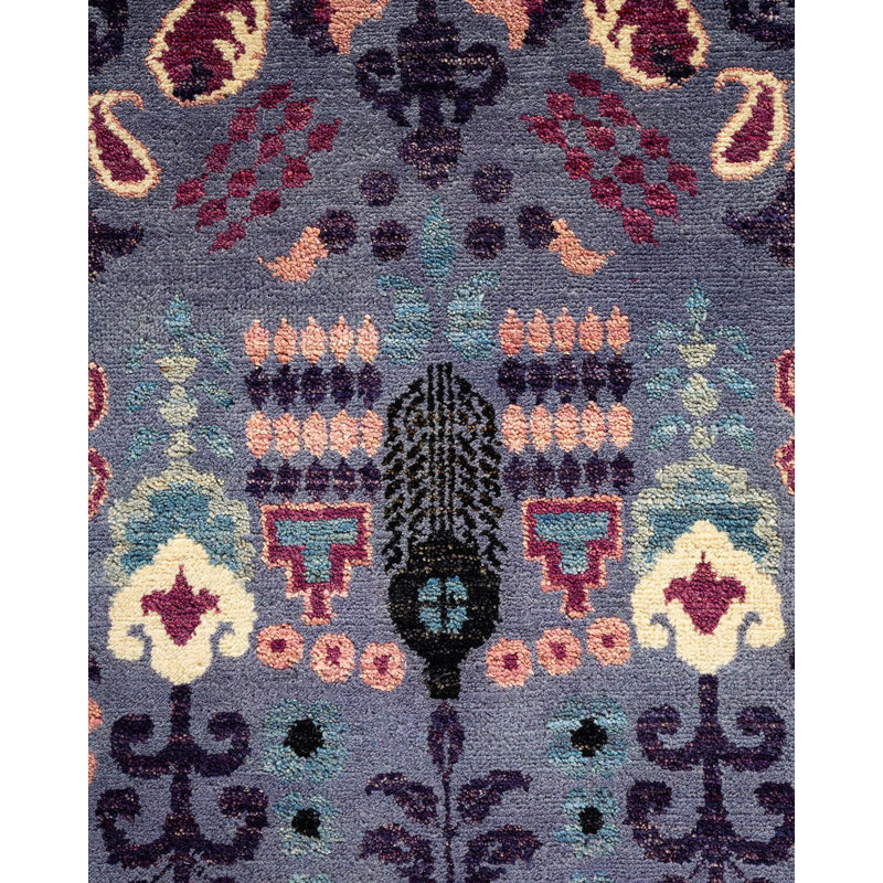 Suzani One-of-a-Kind 8'1" X 9'4" Hand Knotted Area Rug