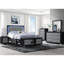 Table de chevet Elsa noir et gris