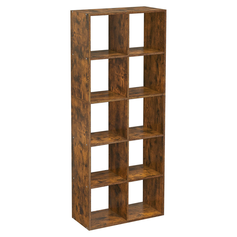 Annahbella 66 cm W Shelving Unit, Rustic Brown
