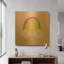 «His Rainbow» par Ann Kelle, art mural en métal doré, 24 po x 24 po-133651439