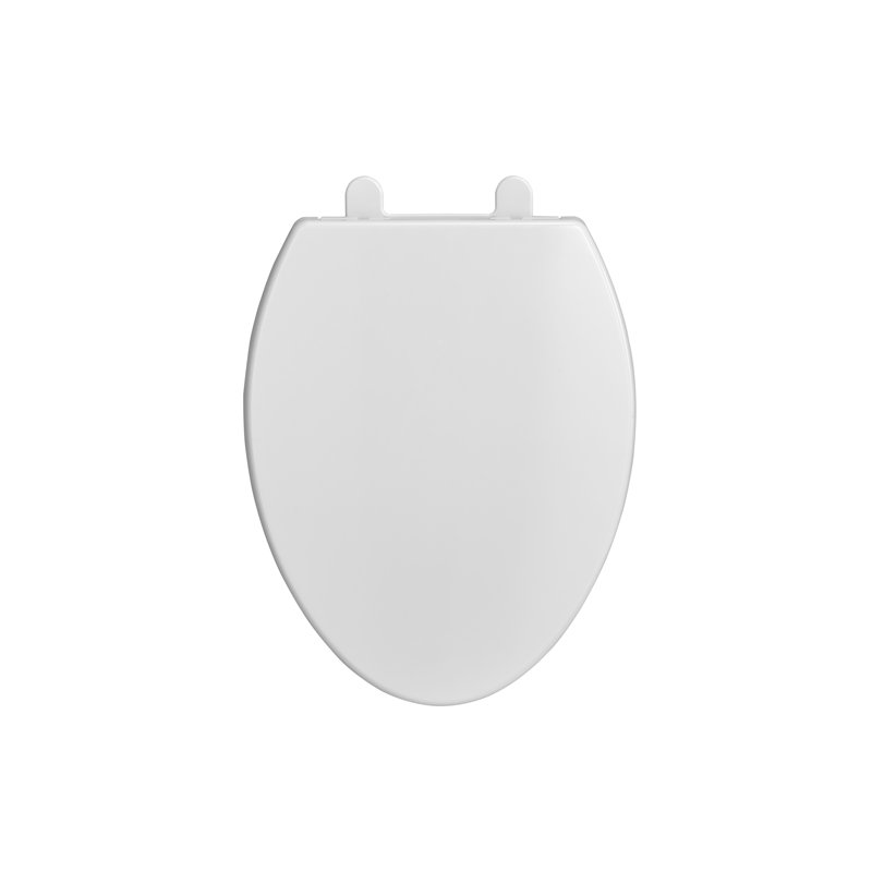 Siège de toilette télescopique de luxe allongé, blanc