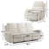 Snejana 3 Piece Modern Chenille Power Reclining Living Room Set with Wall Recline & USB Port