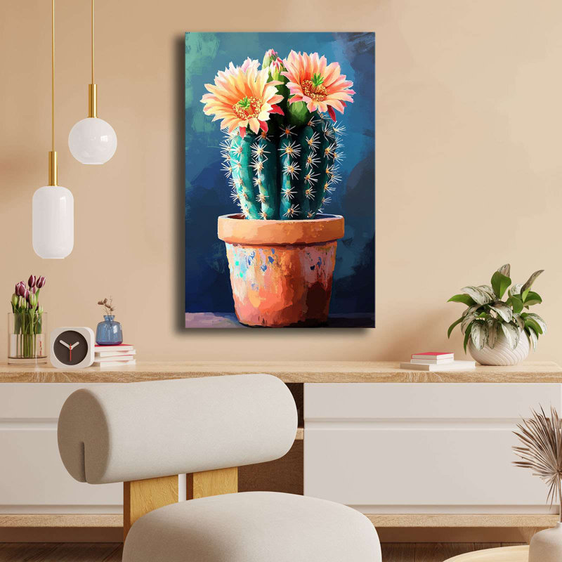 Peinture décorative sur toile, H 27,56 po x l 17,72 po