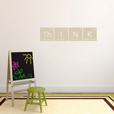 Adhésif décoratif table de réflexion Think
