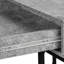Bureau d'ordinateur, bureau personnel, ordinateur portable, tiroirs de rangement, L 48 po, travail, stratifié gris, métal noir, contemporain, moderne