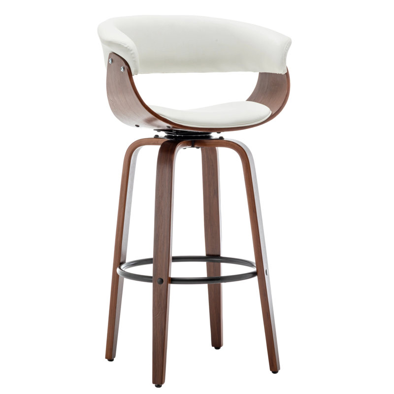 Adrista Upholstered Counter Stool, White