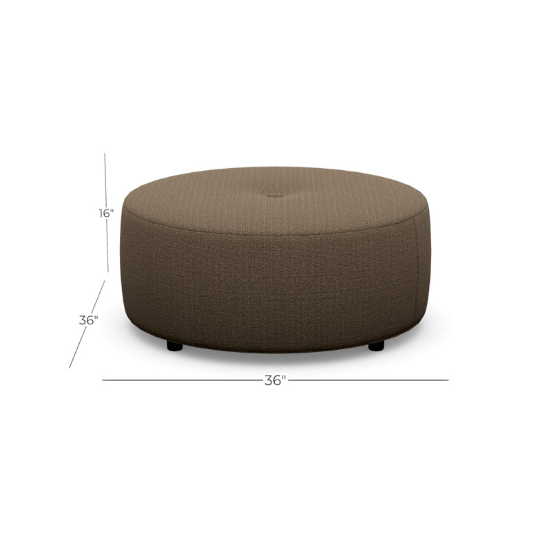 Pouf Round Ottoman, Sugar Shack 120511